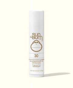 Mineral SPF 30 Sunscreen Lip Balm, fragrance-free, zinc-based protection for your lips from Sun Bum.